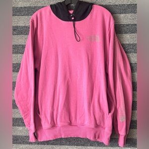 The North Face Pink and Black Men’s Hoodie Sweatshirt Medium EUC